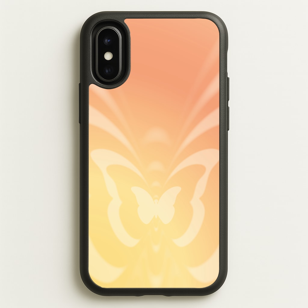 Butterfly Gradient Yellow - Summer Phone Case for iPhone X / XS