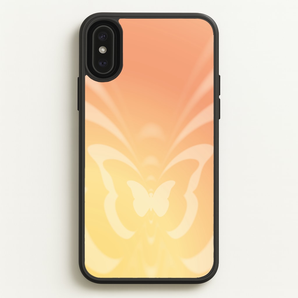 Butterfly Gradient Yellow - Summer Phone Case for iPhone XS Max