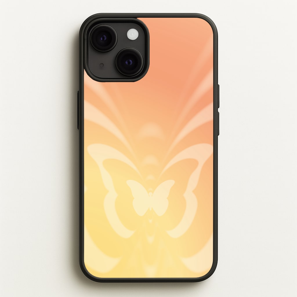 Butterfly Gradient Yellow - Summer Phone Case for iPhone 13 Mini