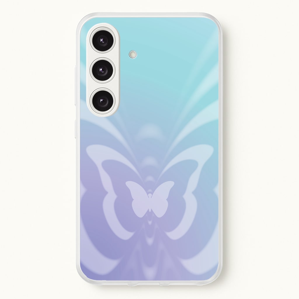 Butterfly Gradient Purple - Summer Phone Case for Galaxy S25 Plus
