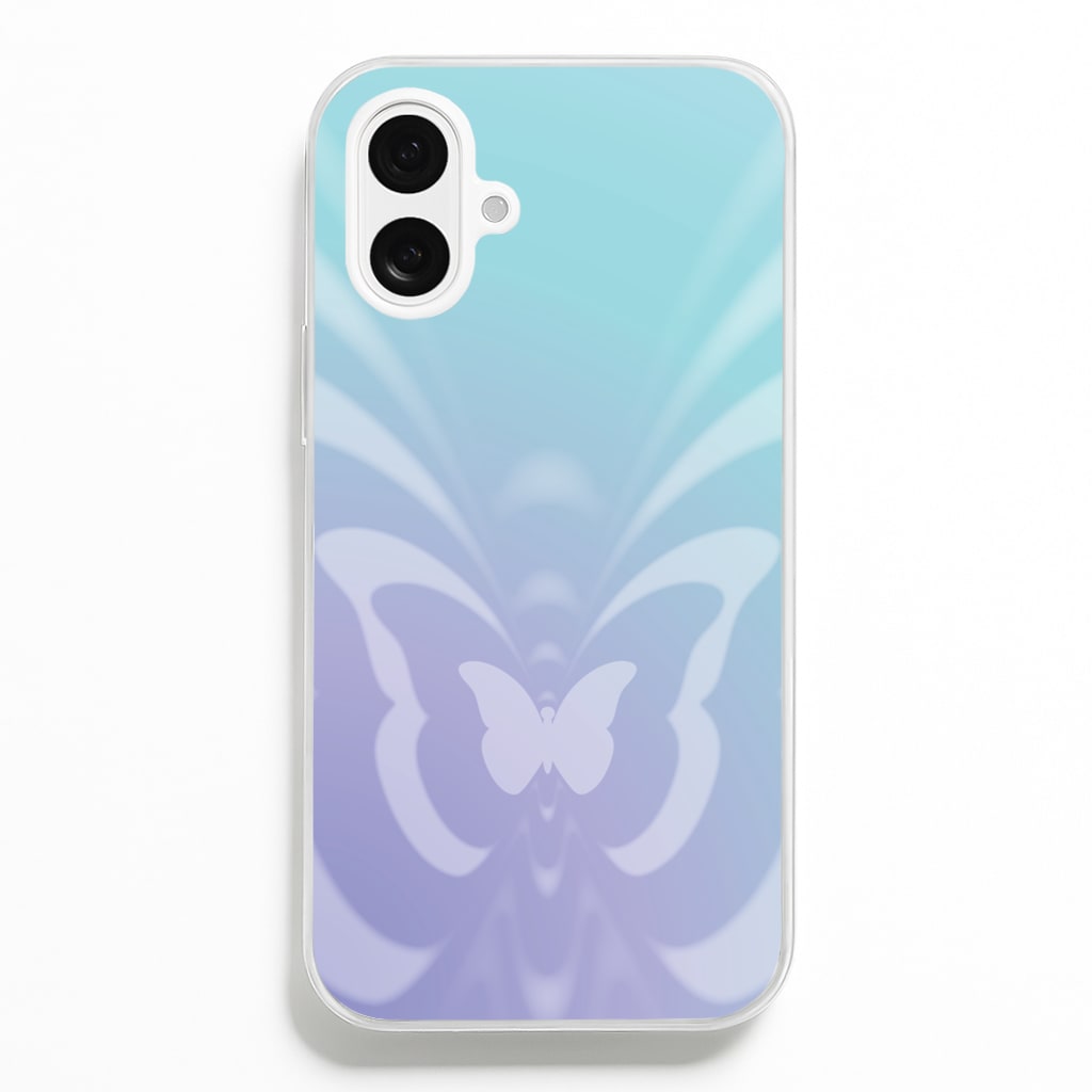 Butterfly Gradient Purple - Summer Phone Case for iPhone 16 Plus