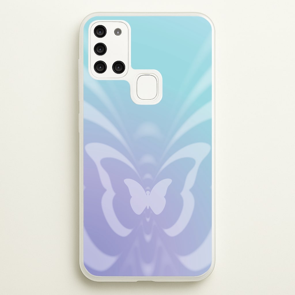 Butterfly Gradient Purple - Summer Phone Case for Galaxy A21s
