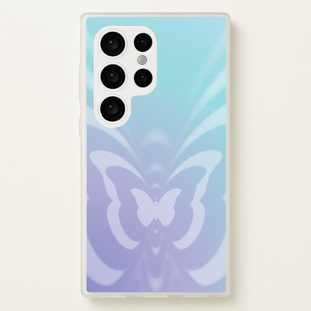 Butterfly Gradient Purple - Summer Phone Case for Galaxy S24 Ultra