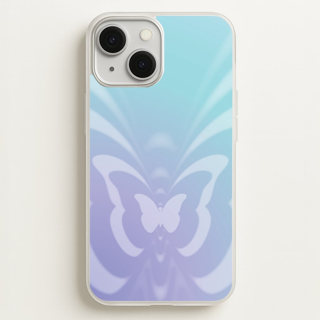 Butterfly Gradient Purple - Summer Phone Case for iPhone 13 Mini