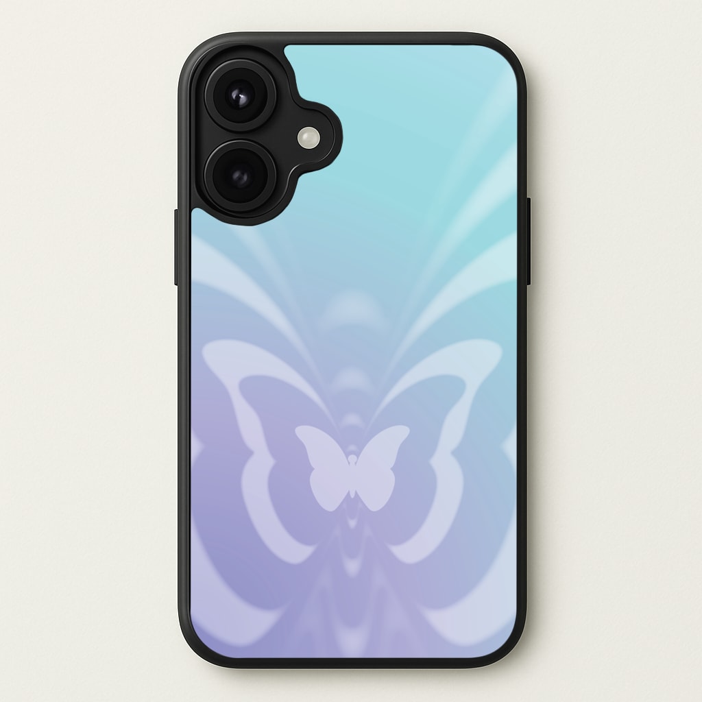 Butterfly Gradient Purple Phone Case for iPhone 17