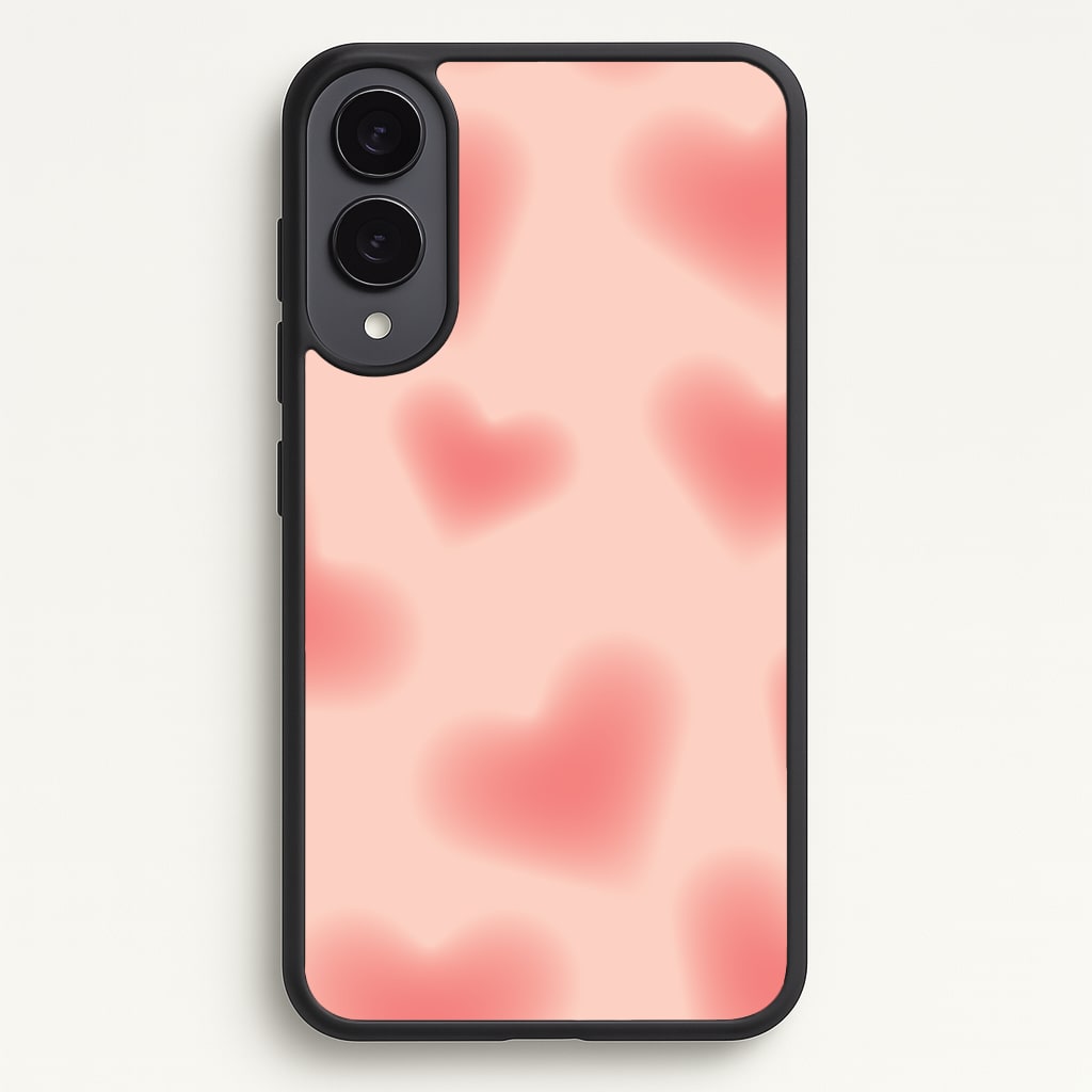 Gradient Red Hearts Pattern - Summer Phone Case for Galaxy S25 Edge