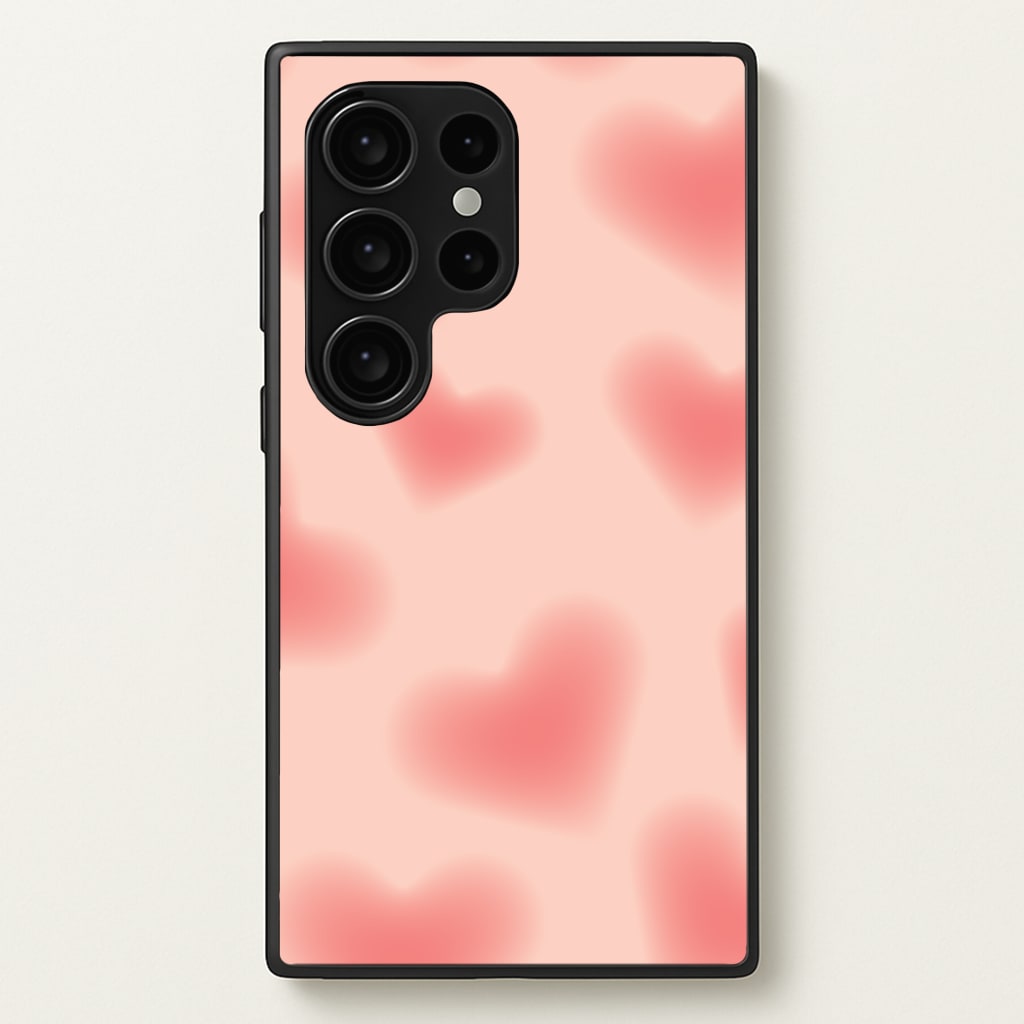 Gradient Red Hearts Pattern - Summer Phone Case for Galaxy S24 Ultra