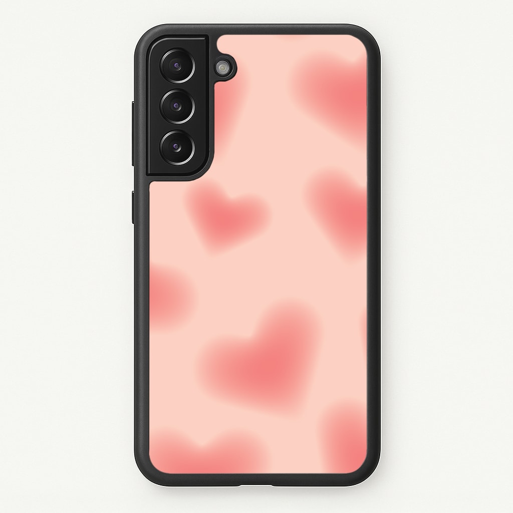 Gradient Red Hearts Pattern - Summer Phone Case for Galaxy S21