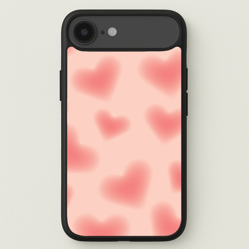 Gradient Red Hearts Pattern Phone Case for iPhone 17 Air