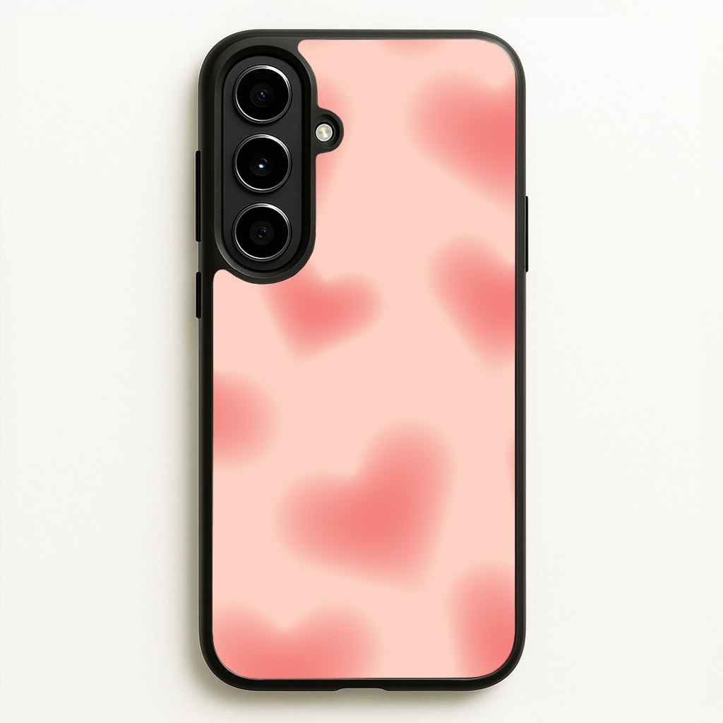 Gradient Red Hearts Pattern - Summer Phone Case for Galaxy A56