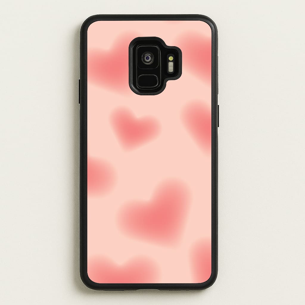 Gradient Red Hearts Pattern - Summer Phone Case for Galaxy S9