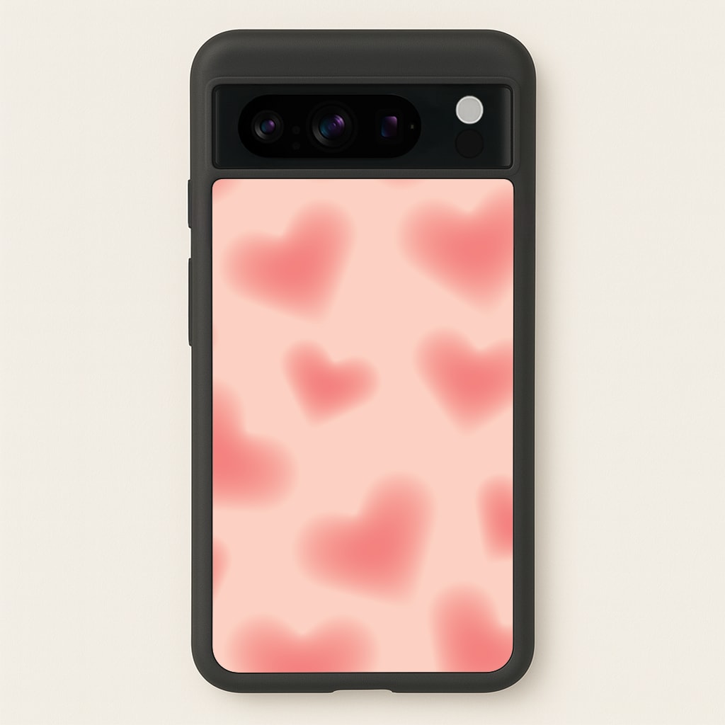 Gradient Red Hearts Pattern - Summer Phone Case for Google Pixel 8 Pro