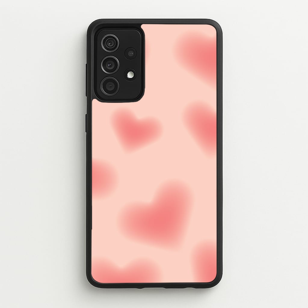 Gradient Red Hearts Pattern - Summer Phone Case for Galaxy A52 / A52s