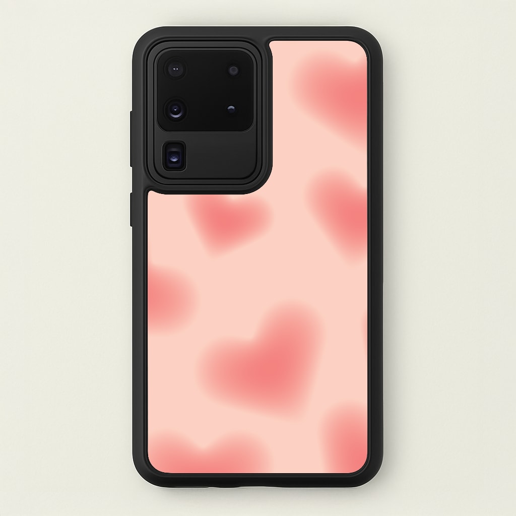 Gradient Red Hearts Pattern - Summer Phone Case for Galaxy S20 Ultra