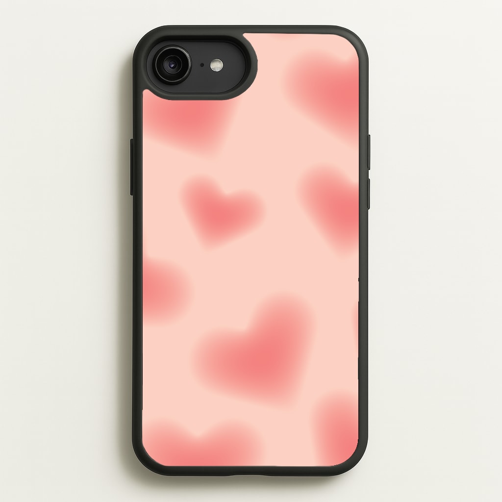 Gradient Red Hearts Pattern - Summer Phone Case for iPhone 6 Plus / 7 Plus / 8 Plus
