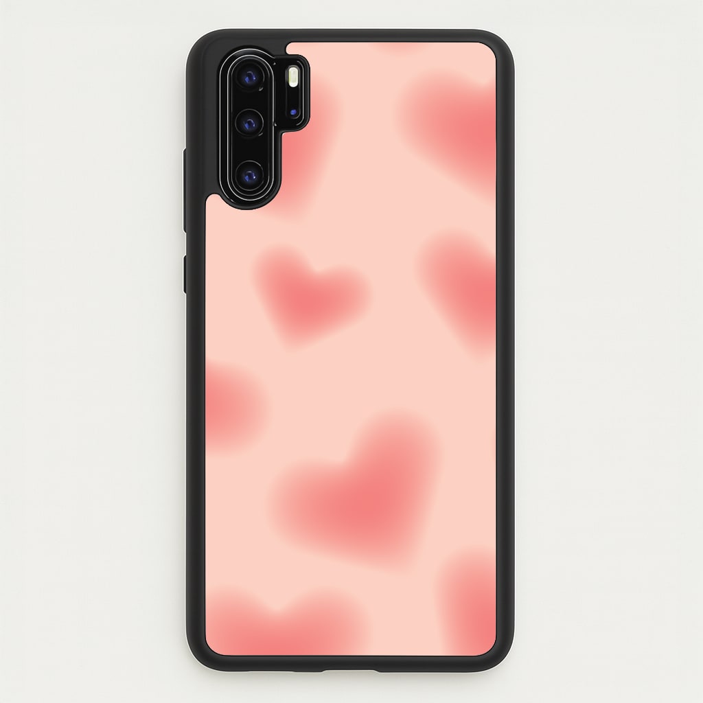 Gradient Red Hearts Pattern - Summer Phone Case for Huawei P30 Pro