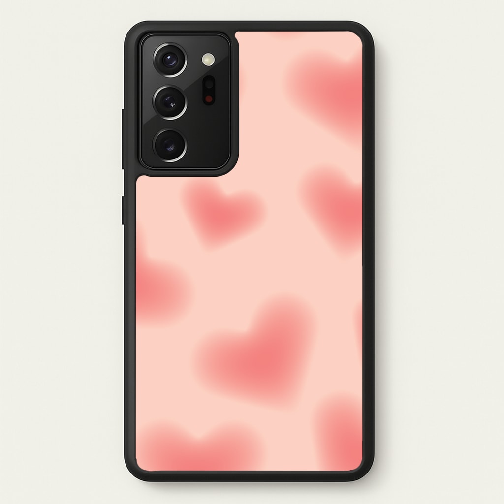 Gradient Red Hearts Pattern - Summer Phone Case for Galaxy Note 20 Ultra