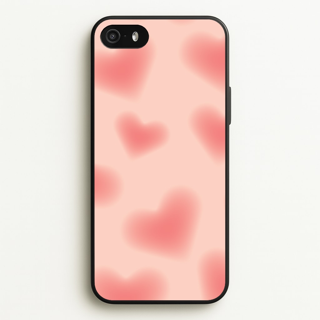 Gradient Red Hearts Pattern - Summer Phone Case for iPhone 5 / 5s / SE 2016