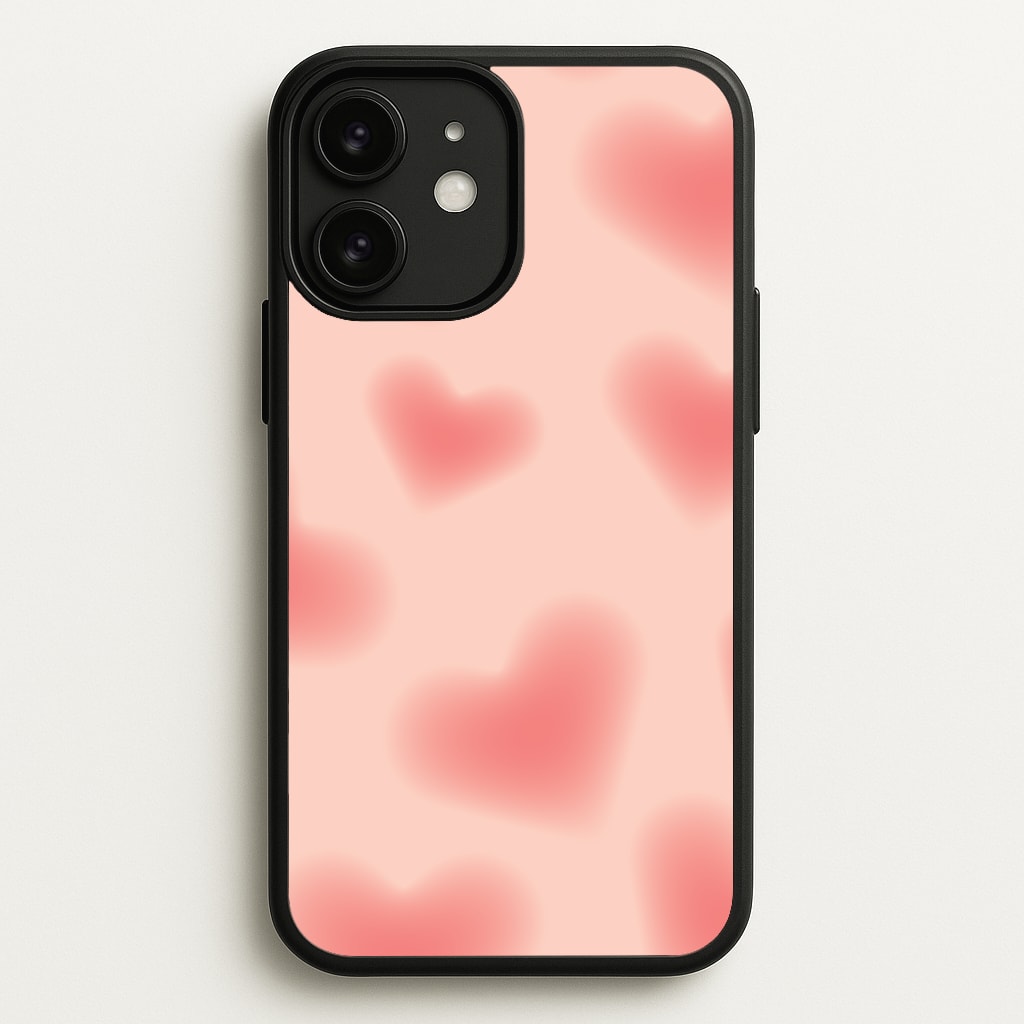 Gradient Red Hearts Pattern - Summer Phone Case for iPhone 11