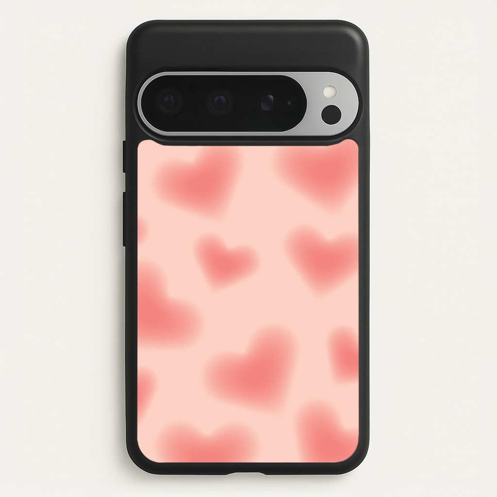 Gradient Red Hearts Pattern - Summer Phone Case for Google Pixel 9 Pro XL