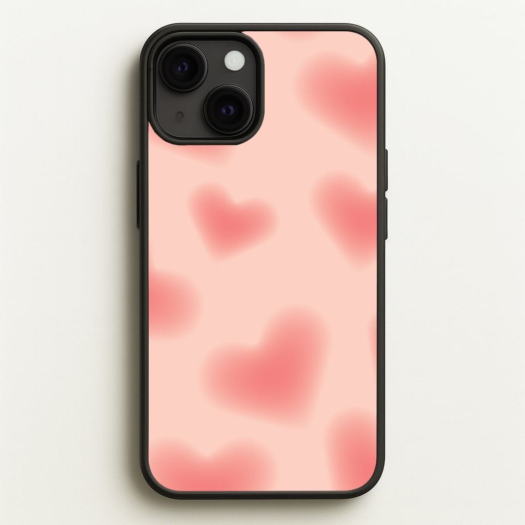 Gradient Red Hearts Pattern - Summer Phone Case for iPhone 13 Mini