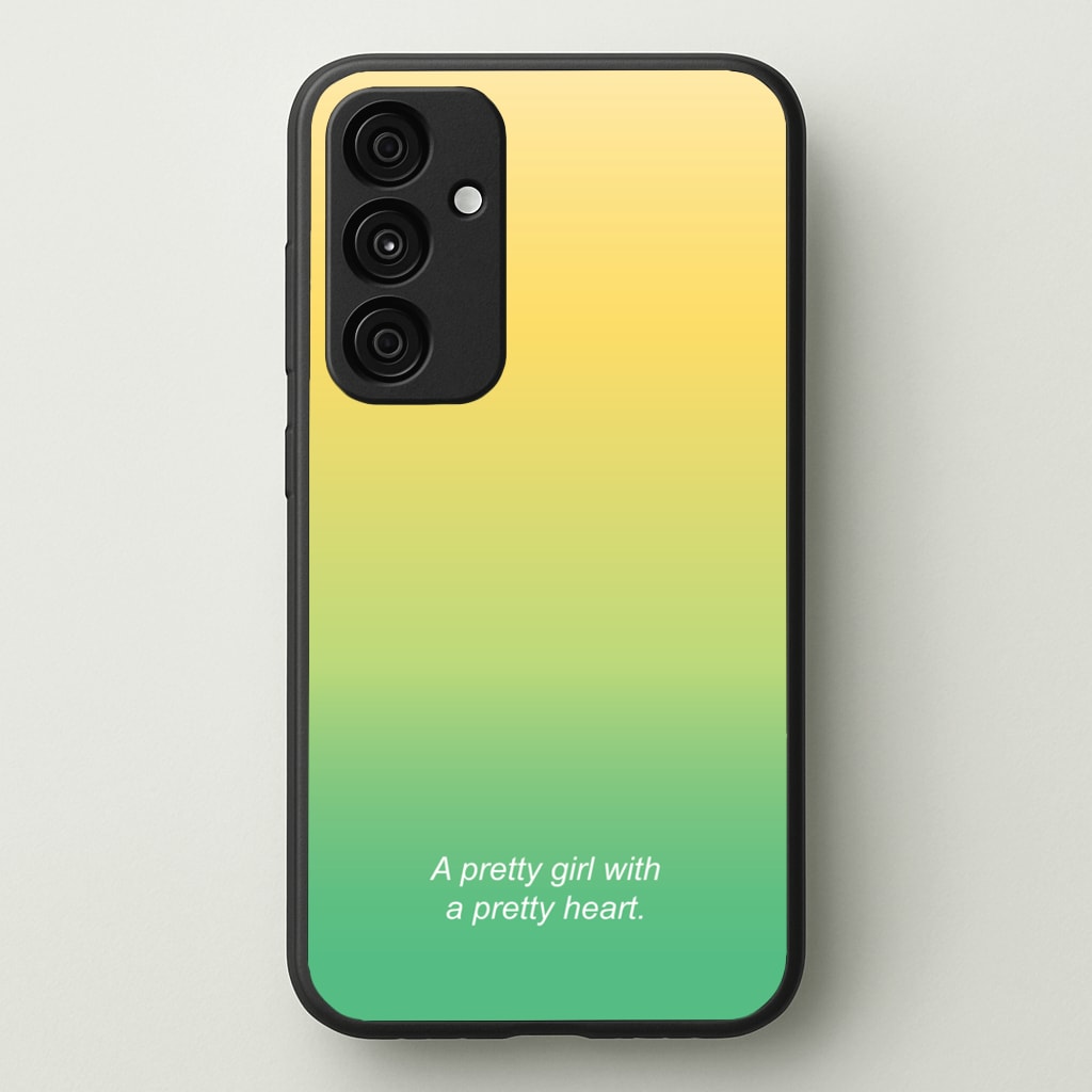 A Pretty Girl With A Pretty Heart - Summer Phone Case for Galaxy A55