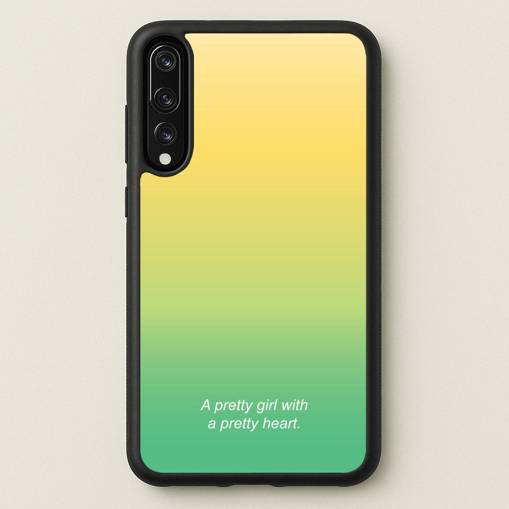 A Pretty Girl With A Pretty Heart - Summer Phone Case for Huawei P20 Pro