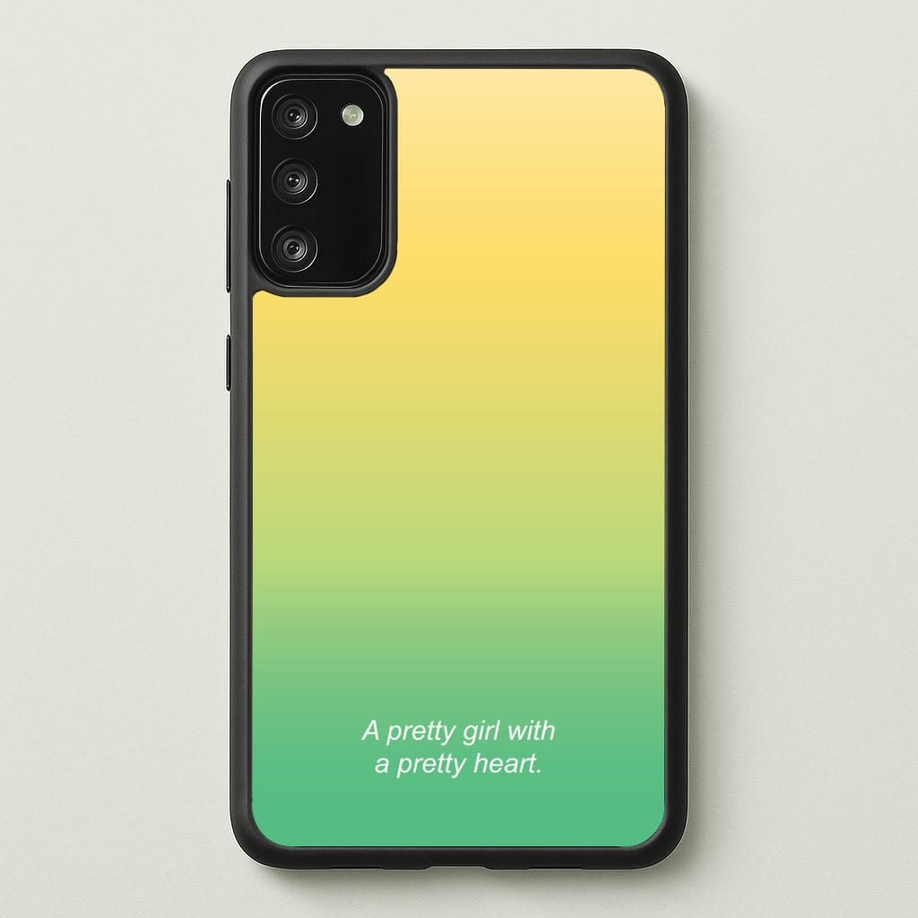 A Pretty Girl With A Pretty Heart - Summer Phone Case for Galaxy S20