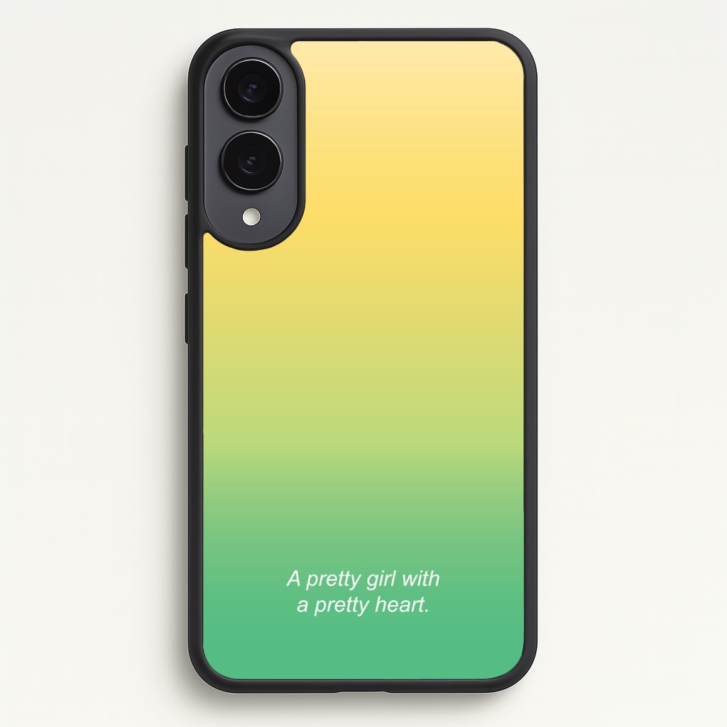 A Pretty Girl With A Pretty Heart - Summer Phone Case for Galaxy S25 Edge