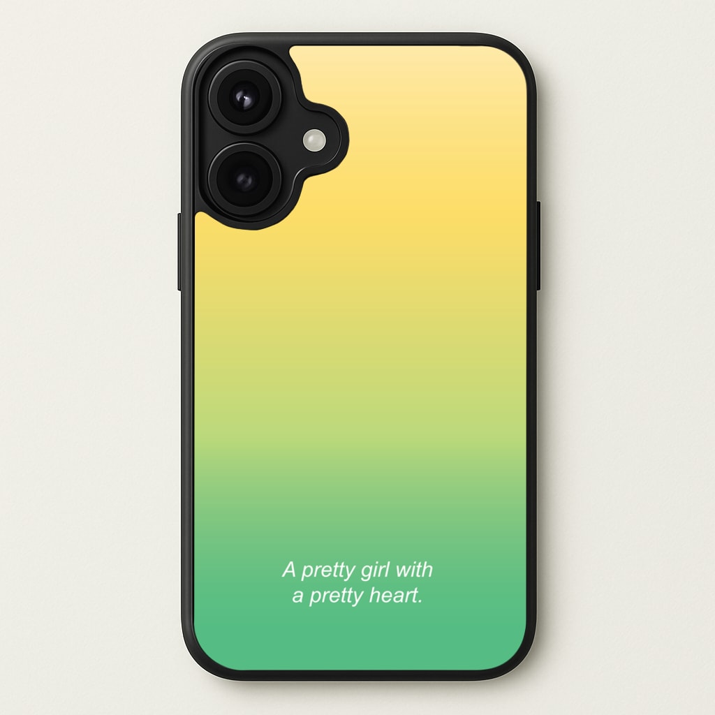 A Pretty Girl With A Pretty Heart Phone Case for iPhone 17