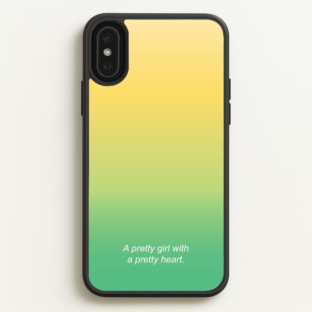 A Pretty Girl With A Pretty Heart - Summer Phone Case for iPhone XS Max
