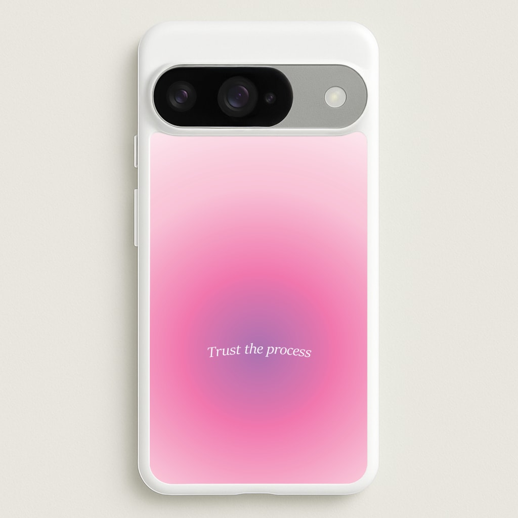 Trust The Process Pink Gradient Phone Case for Google Pixel 10 / 10 Pro