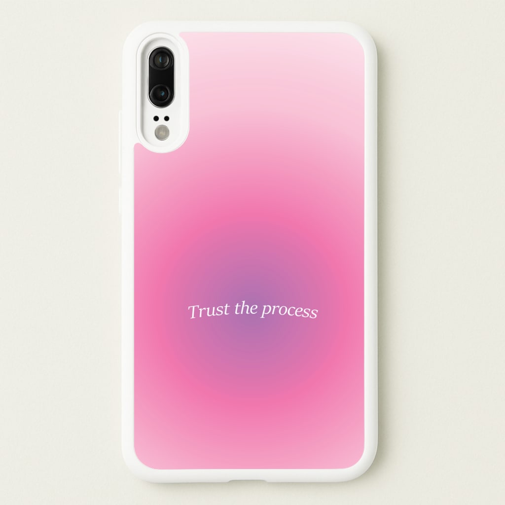 Trust The Process Pink Gradient - Summer Phone Case for Huawei P20
