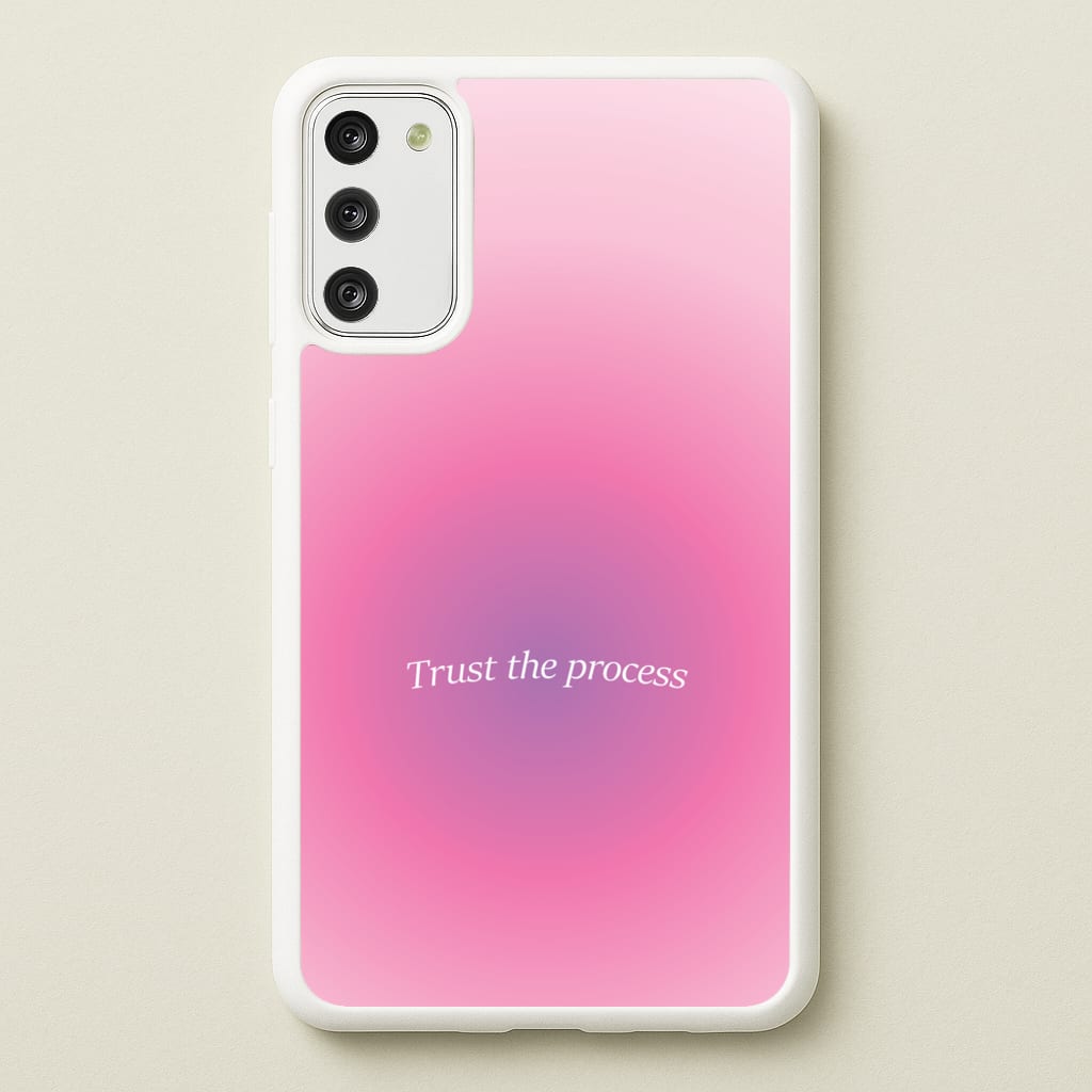 Trust The Process Pink Gradient - Summer Phone Case for Galaxy S20