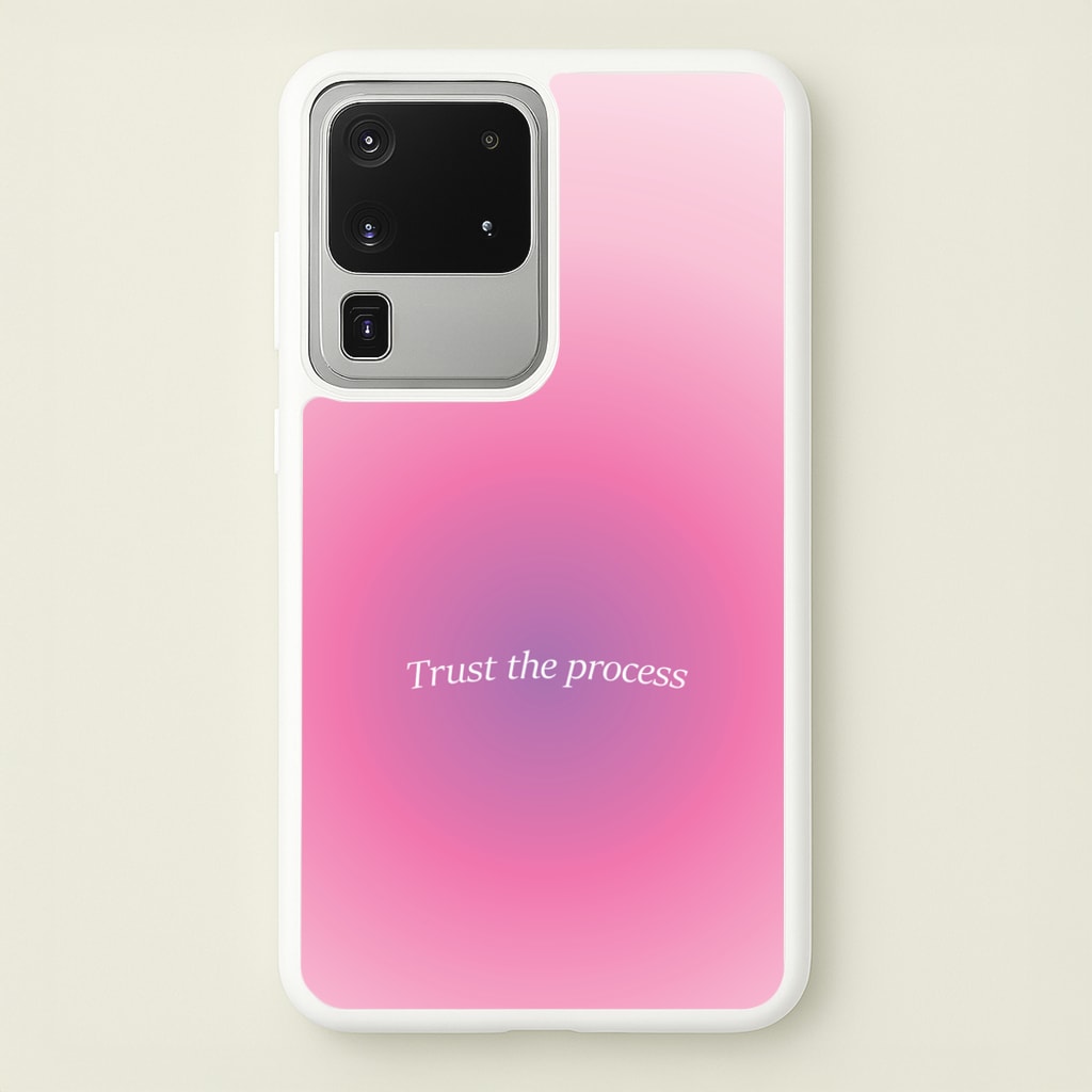 Trust The Process Pink Gradient - Summer Phone Case for Galaxy S20 Ultra