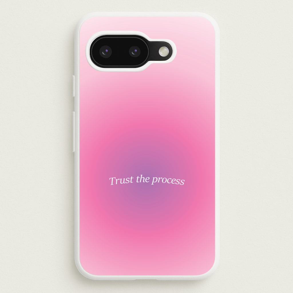 Trust The Process Pink Gradient - Summer Phone Case for Google Pixel 9a