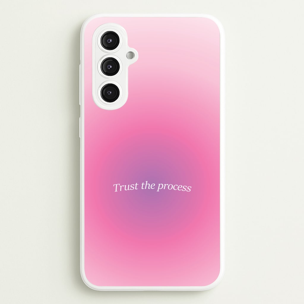 Trust The Process Pink Gradient - Summer Phone Case for Galaxy S23FE