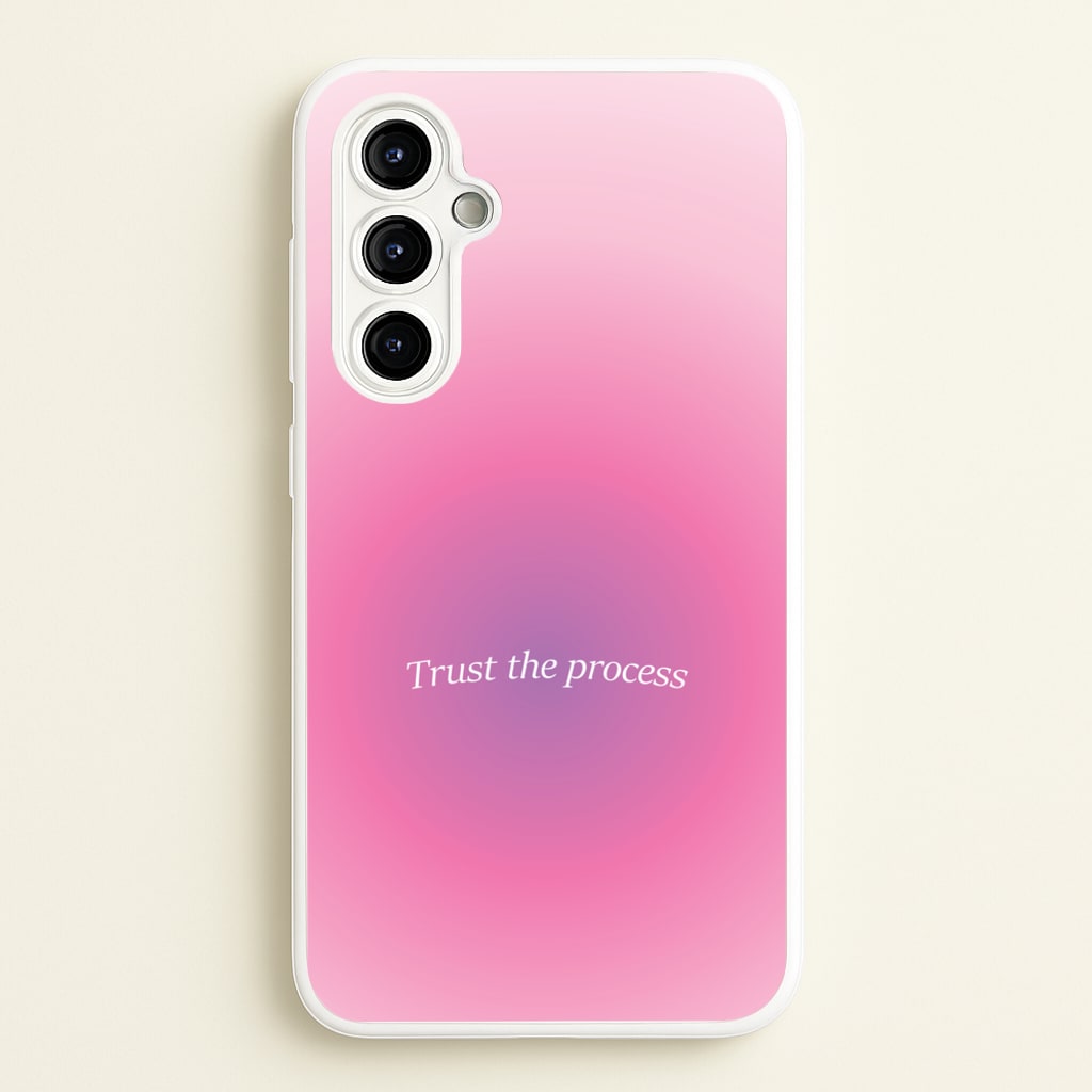 Trust The Process Pink Gradient - Summer Phone Case for Galaxy A54