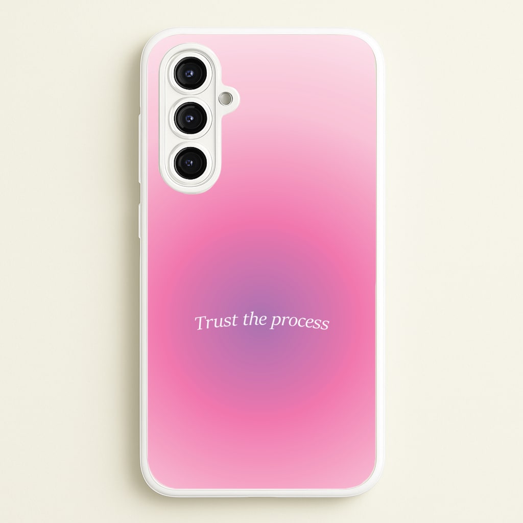 Trust The Process Pink Gradient - Summer Phone Case for Galaxy A16