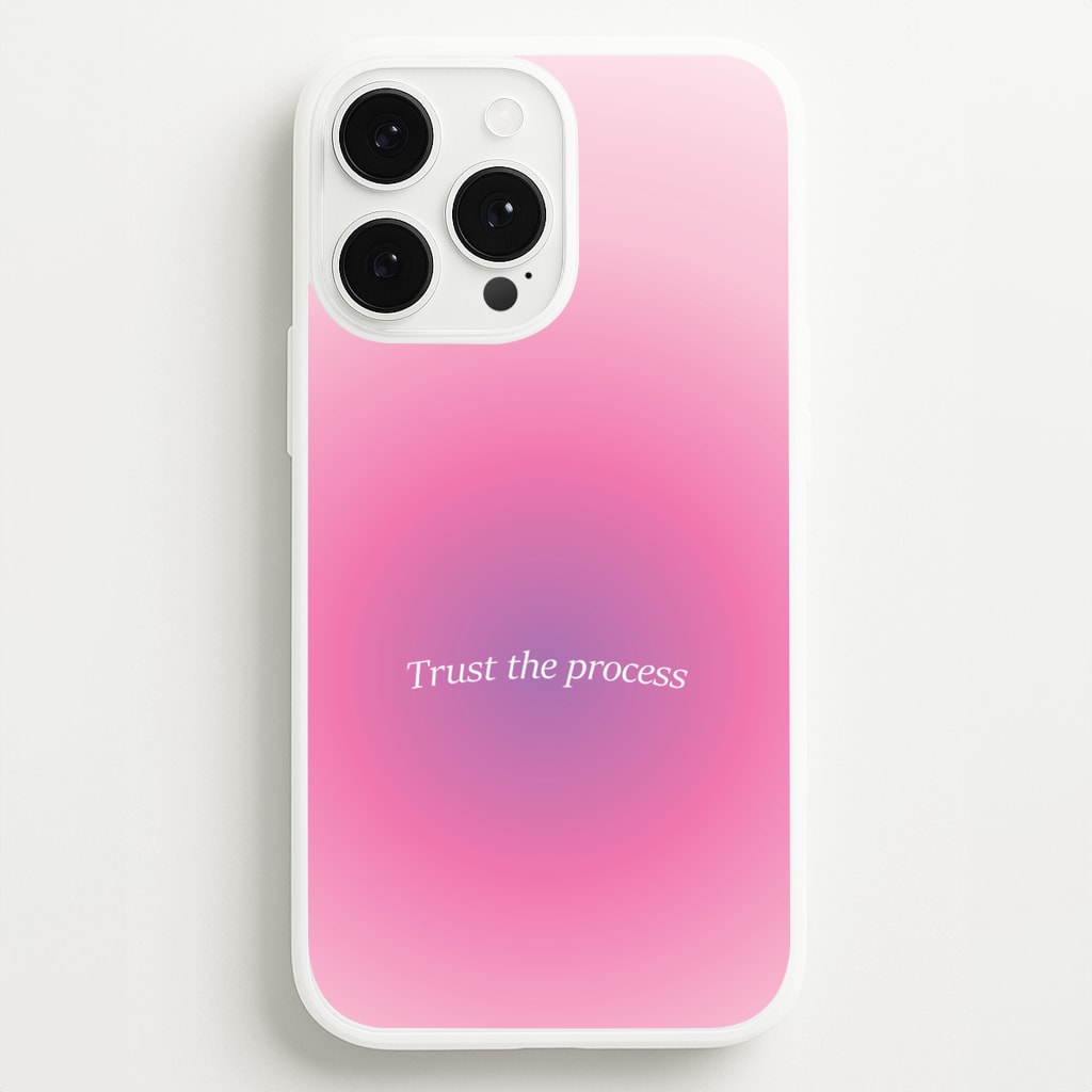 Trust The Process Pink Gradient - Summer Phone Case for iPhone 13 Pro Max