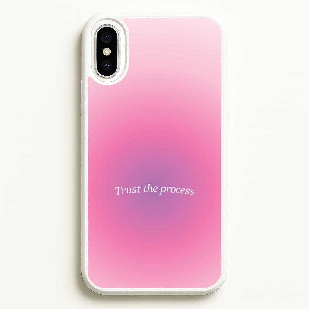 Trust The Process Pink Gradient - Summer Phone Case for iPhone XS Max