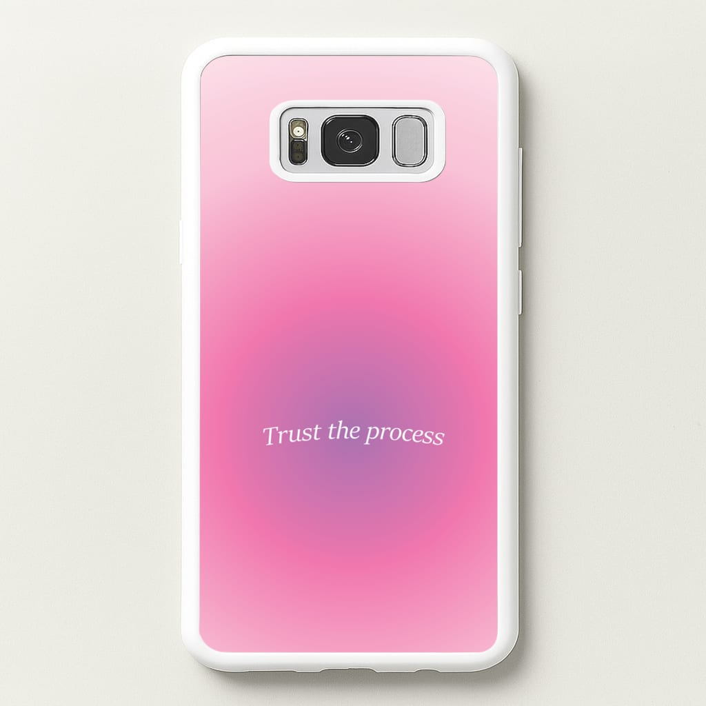 Trust The Process Pink Gradient - Summer Phone Case for Galaxy S8 Plus