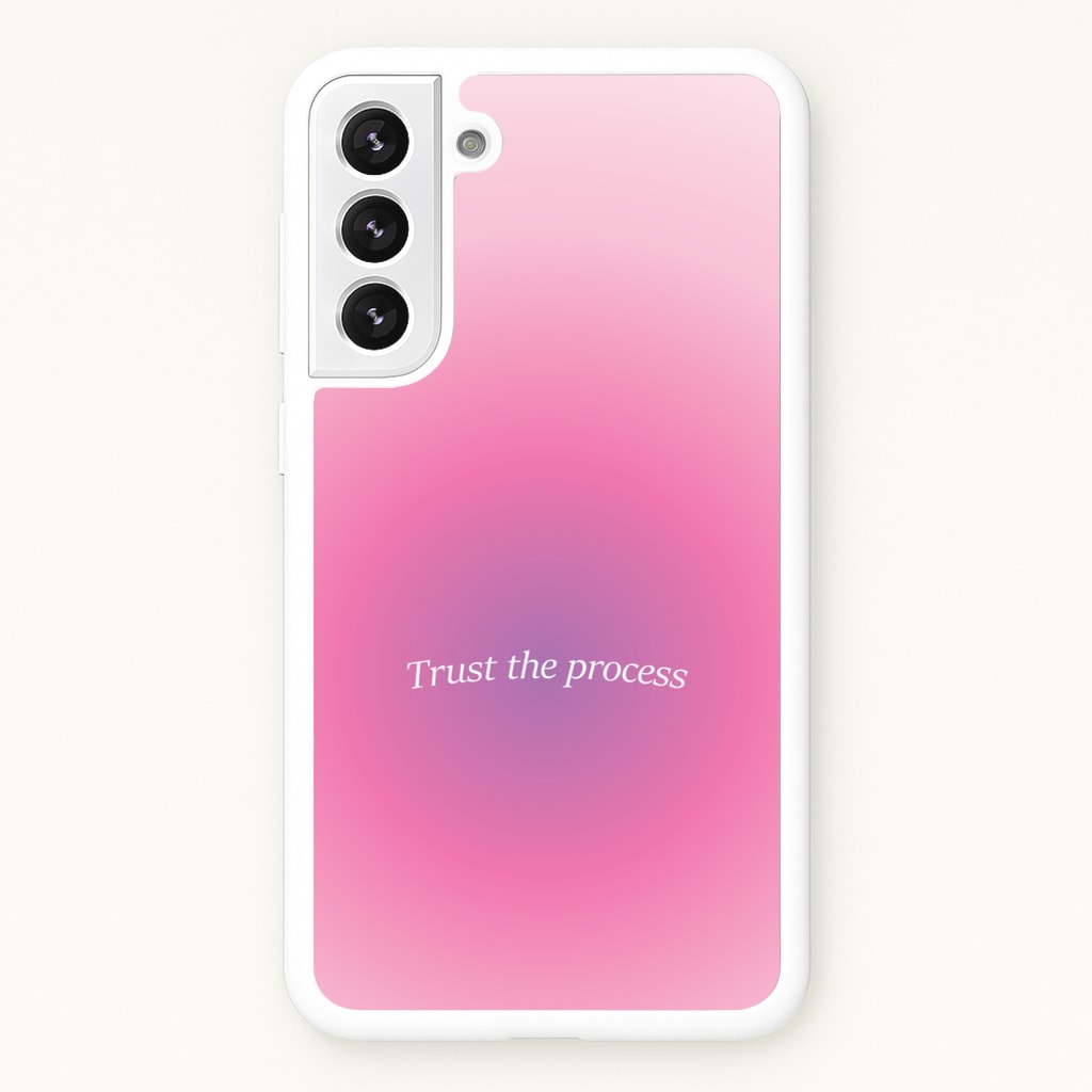 Trust The Process Pink Gradient - Summer Phone Case for Galaxy S21FE