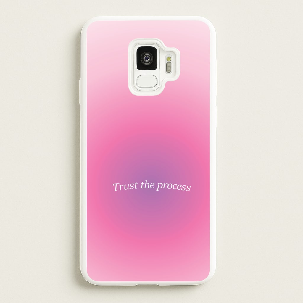 Trust The Process Pink Gradient - Summer Phone Case for Galaxy S9
