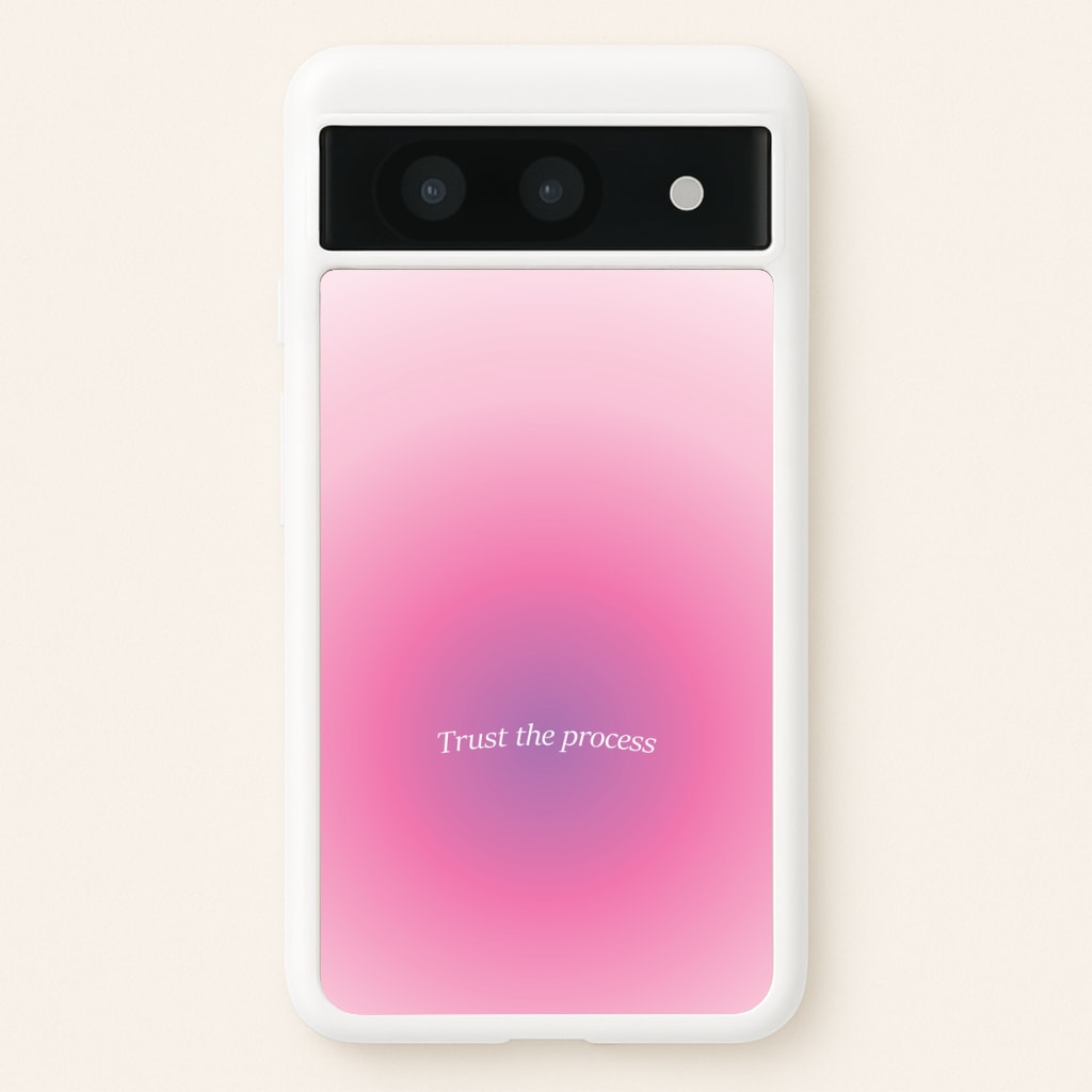 Trust The Process Pink Gradient - Summer Phone Case for Google Pixel 8a