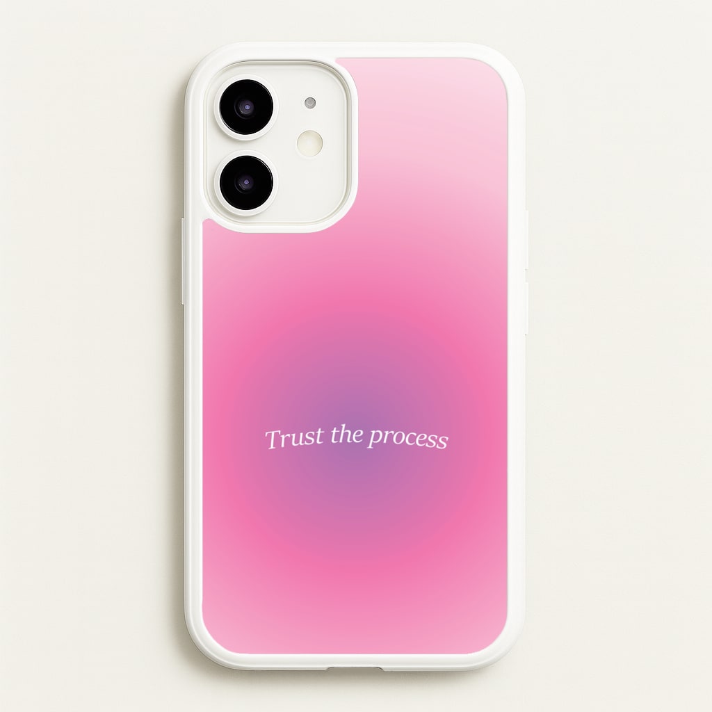 Trust The Process Pink Gradient - Summer Phone Case for iPhone 12 / 12 Pro