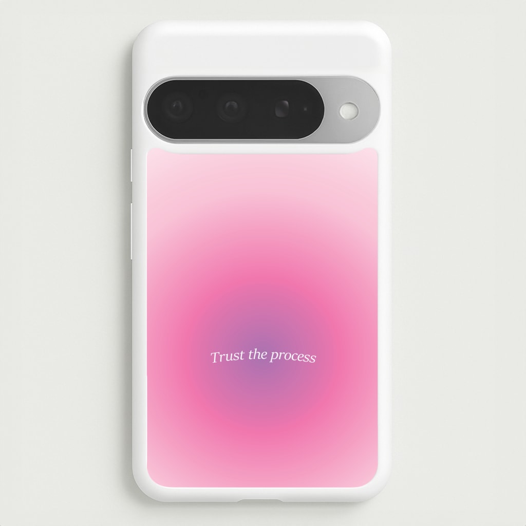 Trust The Process Pink Gradient Phone Case for Google Pixel 10 Pro XL