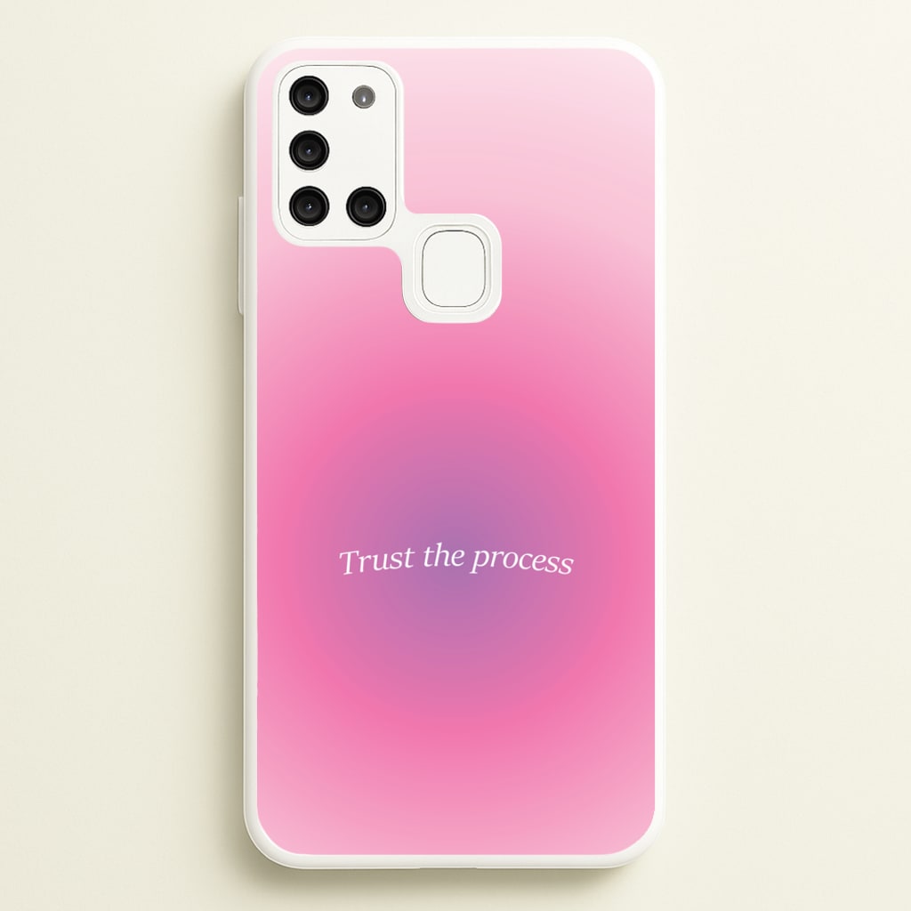 Trust The Process Pink Gradient - Summer Phone Case for Galaxy A21s