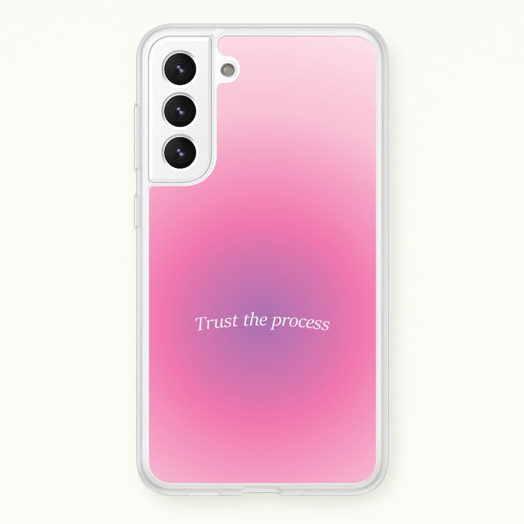 Trust The Process Pink Gradient - Summer Phone Case for Galaxy S22 Plus