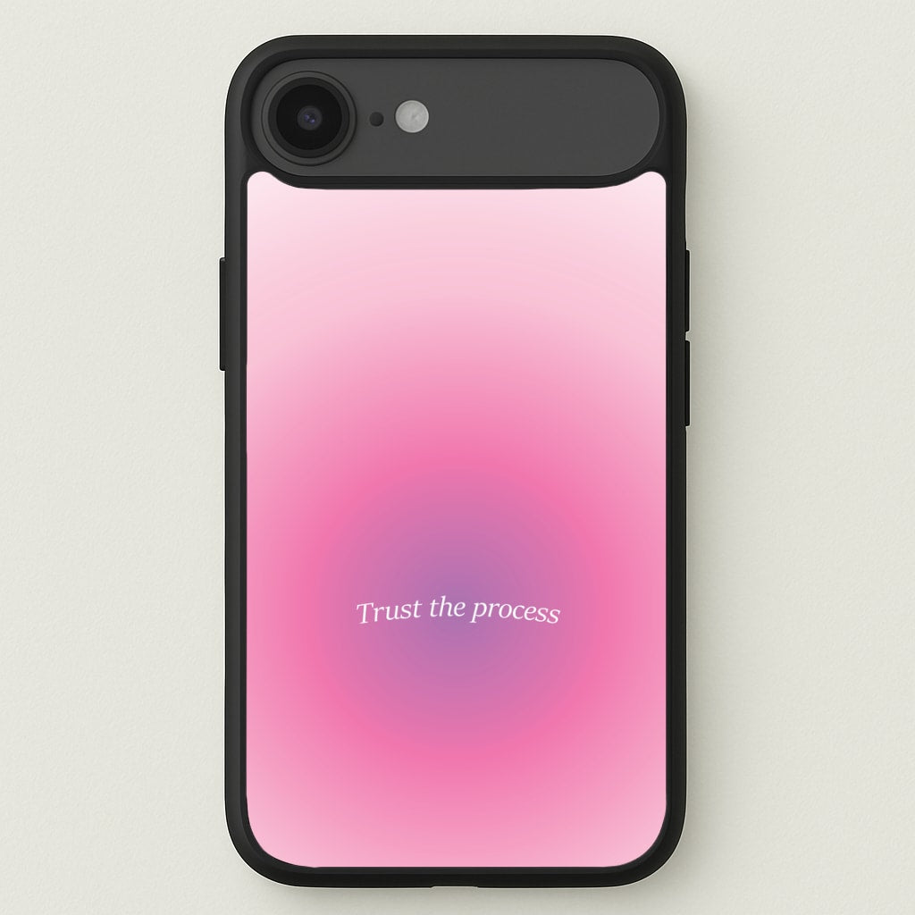 Trust The Process Pink Gradient Phone Case for iPhone 17 Air